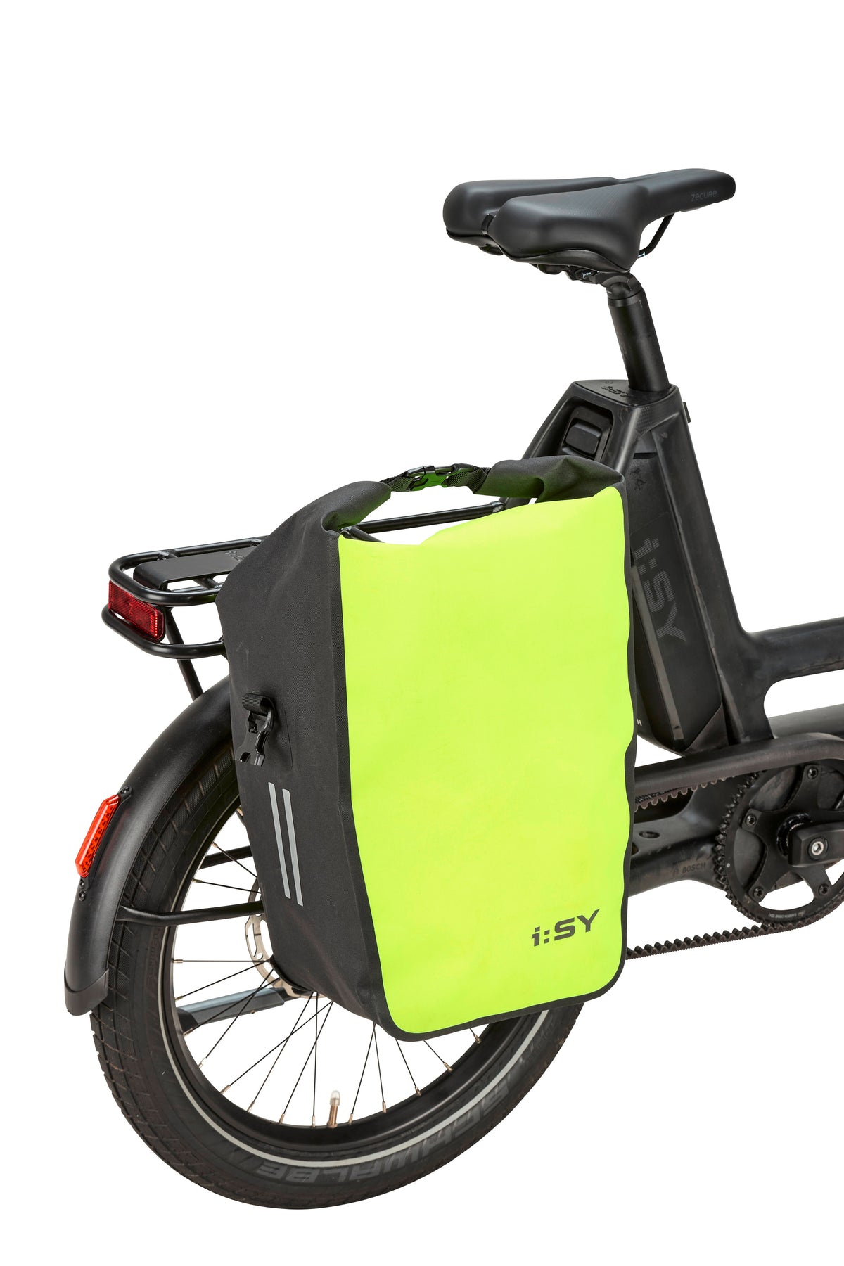 Sacoche de porte-bagages étanche néon